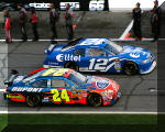 Ryan Newman rolling off Pit Road