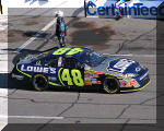 Jimmie Johnson on Pit Road at Daytona