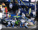 Jimmie Johnson Pit Stop at Daytona