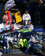Jimmie Johnson Pit Stop at Daytona