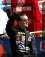 Kurt Busch at driver introductions for the Daytona 500