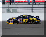 Kurt Busch qualifying for the UAW DaimlerChrysler 400, Las Vegas, NV