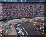 Matt Kenseth leads field to green flag and start of the Sharpie 500