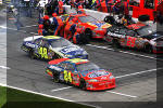 Jeff Gordon win race off pit road