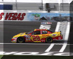 Kevin Harvick crosses the finish line