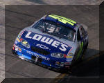 Jimmie Johnson qualifying at Bristol