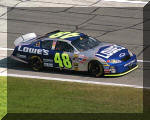 Jimmie Johnson rolling off Pit Road