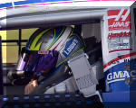 NASCAR Jimmie Johnson and the Lowe's Chevrolet prepare to qualify in Las Vegas