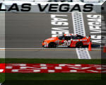 Tony Stewart in the Home Depot Chevrolet in Las Vegas